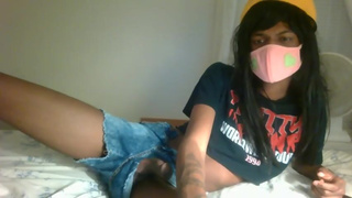 Trap femboy playing with BBC and orgasms