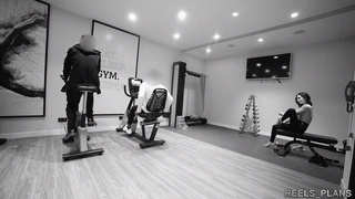 The Young Frenchwoman CLARA MIA Fucked Hard by 2 strangers she met in the gym
