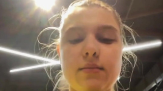 Training and masturbate in the gym