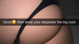 Turkish Stepsister wants to fuck during sleepover Snapchat