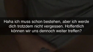 Teacher wants to cheat with Guy in Classroom Snapchat German