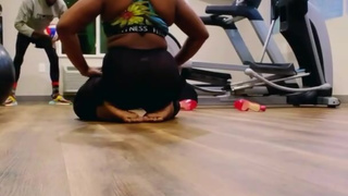 Gym Trainer helped me work out then fucked me