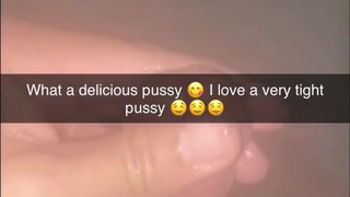 Naughty wife loves to cheat on her husband on snapchat with a young man with a big thick dick