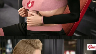 MILF trans 3D Cartoon- Adult cartoon futa GYM girl with huge cuck gets caught- By FairyLana