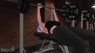 Gym Milf Massive Breast Expansion - Fansly - VR ERP