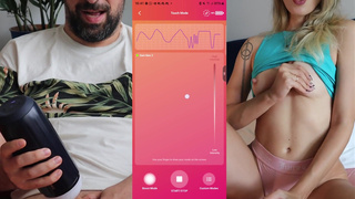 LaraJuicy - Made You Cum - Long Distance Orgasm - Svakom Flashlight Ft Larajuicy