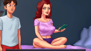 Summertime Saga -Gilrfriend's Red Head Best Friend gets fucked by a huge cock ( Becca) (20.10)