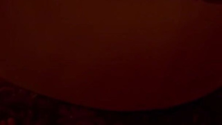 Husband cums while watching wife fuck bull in theater room