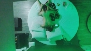 Petite hotwife fucking with her friend in the motel