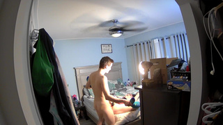 Wife with Bull while Husbands at Work!