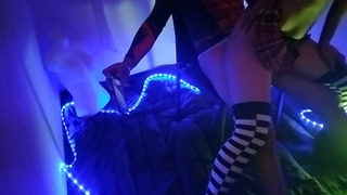 My friend's girlfriend Sitting on the Dick