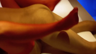 wife Making a sign that every cuckold knows, my husband likes to take a horn