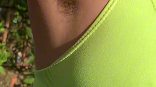 Hairy Armpits Fetish! Sweaty Armpit after Workout.