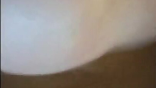 Guest is tired of fucking slut wife and cuckold jerks his cock while he sticks a dildo in her hole