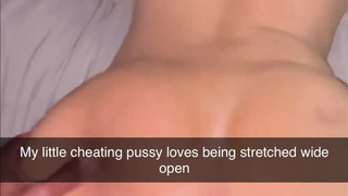 Cheating 18 year old takes Two Cumshots and sends to her Boyfriend on Snapchat