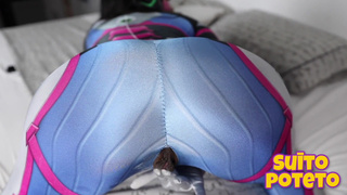 Creampie cuckold wife Dva cosplay I decided to fuck a fan as reward