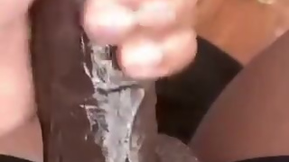 Riding BBC Bull in front of my cuckold BF