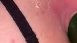 wife used cucumber on begging sissy husband