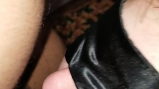 BBC makes blindfolded Latina wife orgasm from throat fuck