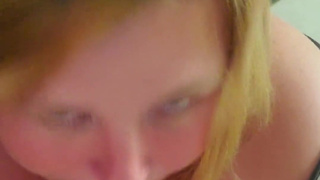 Nice well earned facial from my step daddy (with cumplay