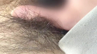 I come with my fingersRealistic masturbation of hairy Japanese amateursSubjective video [Selfy].