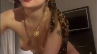 Mistress R*v*ng* fucking my ass with no mercy