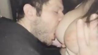 He Can't Wait To Suck Big Tits After Dinner