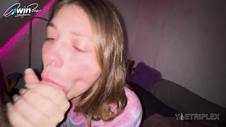 HE DOESN'T WANT ME TO RELAX. HE CHOKES ME WITH HIS COCK!