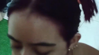 my stepsister lets me fuck her tight pussy while our parents are away