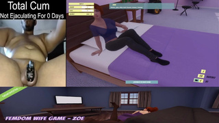 Femdom Wife Game - Zoe Demo PT1 (COCK CAM GAMEPLAY)