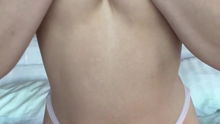 Pink Nipple Wife Playing Her Boobs