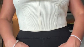 Naughty Librarian Camel Toe Tease