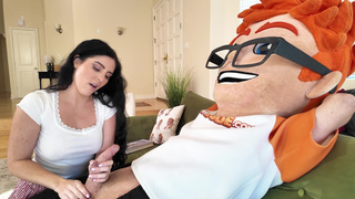 The Porn Dude Scores a Busty Black-Haired Babe: Theodora Day's Wild Ride!