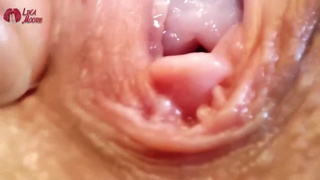 Lina Moore - Extreme Pussy Close Up. Vaginal Dilator