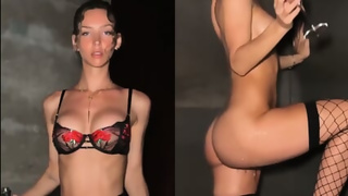 Model Getting Drunk And Naked