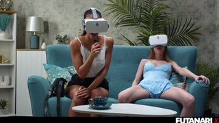 VR Porn Tgirl - Transgender Fucks Girl with Petite Nata Gold and Ebony Lia Lin Trans Lesbian