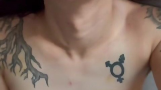 (PART 1) Trans girl drools and spits and cums uncontrollably