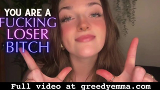 You are a Fucking Loser Bitch - Goddess Worship Verbal Humiliation Degradation