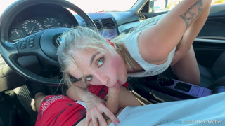 AlexAndAva - Onlyfans Model Giving A Blowjob To Pay For A Ride To Las Vegas - AlexAndAva - Facial Cumshot - 4K