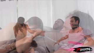 Sit there cucky, while I ride Jax' big cock!