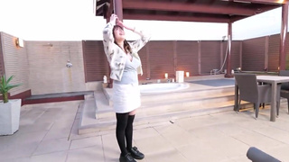 CEMD-676 Himari Kosaka's Humiliating Date With No Bra and Big Breasts 'Flying Fish' Attached - With her I-cup breasts swaying, she 'pisses herself' and climaxes outside...