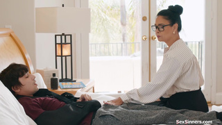 Teacher gives student a HELPING HANDjob