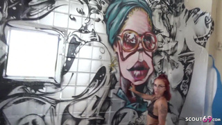 First Time Anal For Redhead Bella At Public Street Casting For Cash