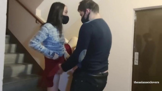 we fuck in the stairwell of a friend's building