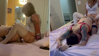 Stepsis Catches Me Playing With Myself And Gives Me A Hard Fuck