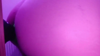 Twink femboy stretched out with knotted toy