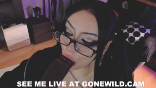 Goth Babe Cum Play Tease