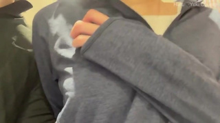 【素人】ネカフェで色白美乳女子大生と野球拳してノーブラ徘徊と種付プレスした結果♡ 素人カップル/美少女/色白美乳/中出し/フル動画(39分)/일본여대생과질내사정섹스