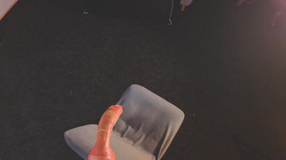 Goth Babe Dildo Tease