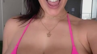 ANGELA WHITE - Busty Beach Bikini JOI